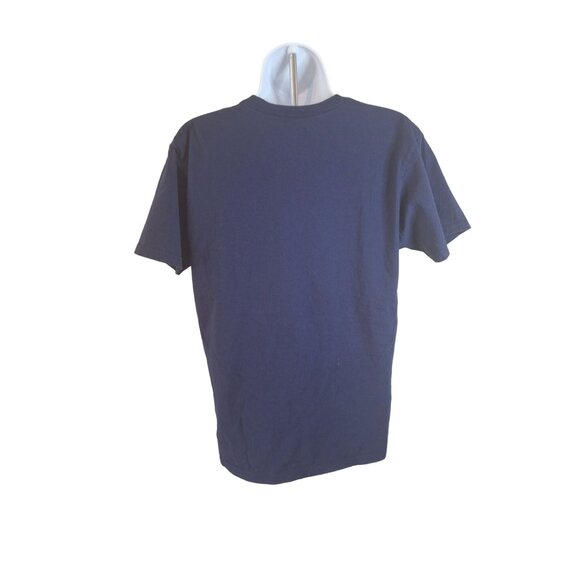 Marvel Mens Captain America Shield Graphic T-Shirt Navy Blue Medium Streetwear - Picture 2 of 7